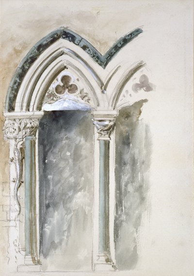 Studi di Design per Capitelli per il Museo Universitario, Oxford da John Ruskin